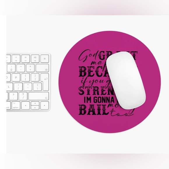 NWT Graphic Custom "Grant Me Peace" Mouse Pad - Picture 2 of 2